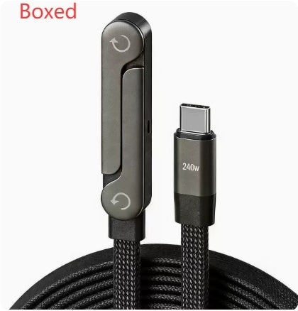 240W Fast-Charging Foldable Stand Data Cable